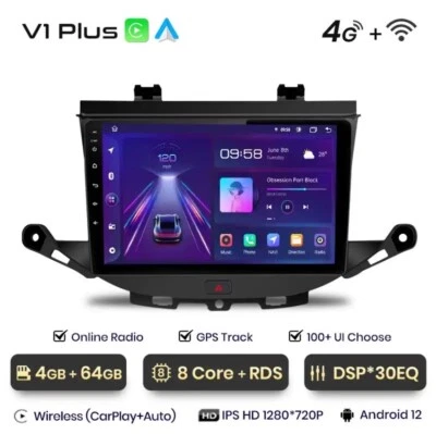 Autoradio Opel Astra K 2015-2019 4G+64GB CarPlay-AndroidAuto Inalámbrico. - Imagen 1 de 4