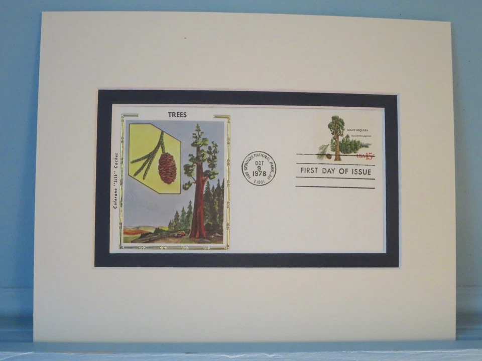 Honrando árboles americanos - La secuoya gigante y portada del primer día de su propio sello Foto 1 de 1