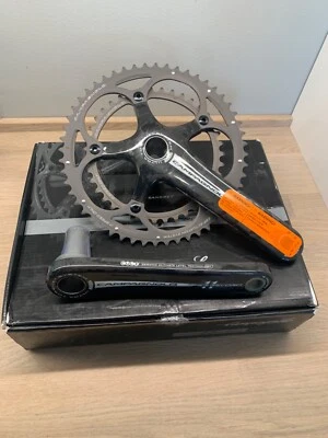NEW Campagnolo SUPER RECORD 11 SPEED Gray Crankset 172.5mm 52/39T/ FC9-SR292C - Image 1 of 4