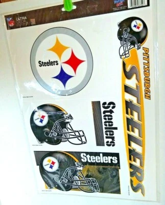 Pittsburgh Steelers Ultra Calcomanía 5 piezas en 1 hoja Violonchelo Envuelto Hecho en EE. UU. Foto 1 de 3