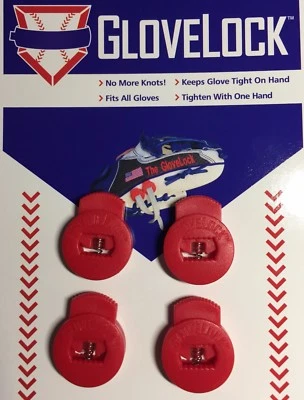 Red GloveLocks Used to replace lace knots that always come undone