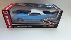 Auto World 1/18 1971 Plymouth Road Runner Diecast Muscle car RARE - Picture 1 of 13