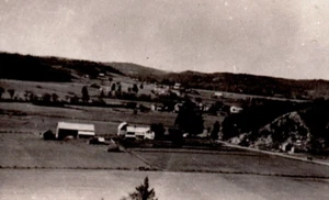 Minden Drug Store Ontario Canada RPPC Postcard aerial view farm - Picture 1 of 3