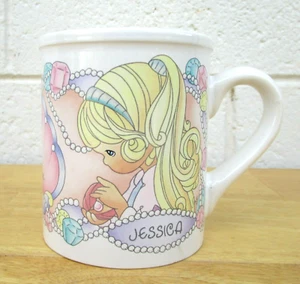 Vintage 1997 "JESSICA" PRECIOUS MOMENTS Personalized Coffee Tea Mug Enesco 11 oz - Picture 1 of 12
