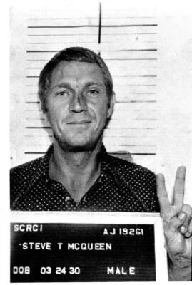 CONVERSATIONPRINTS STEVE MCQUEEN MUG SHOT PORTRAIT GLOSSY POSTER PICTURE PHOTO king cool racer 883