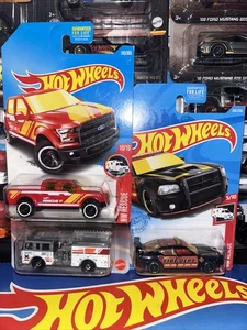 12# Hotwheels Konvolut 3, Dodge Charger, 15 Ford F-150, Pierce Fire Engine - Bild 1 von 7