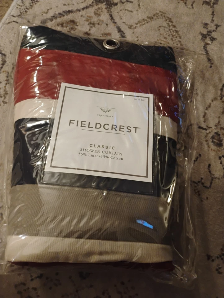 FIELD CREST SHOWER CURTAIN 72"×72"($35)FREE SHIPPING  - Image 1 of 3