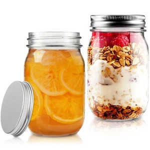 Regular Mouth Mason Jar with Lids,16oz Glass Canning Jar for Canning, Drinkin... - Bild 1 von 7