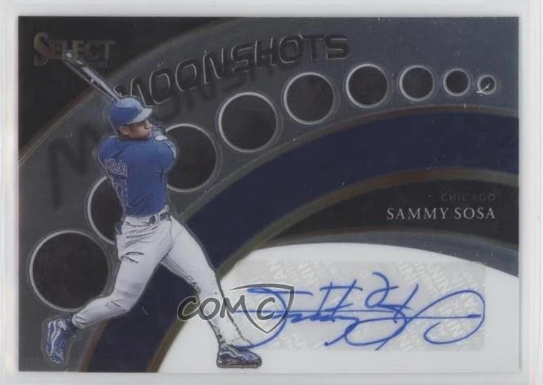 2021 Panini Select Moon Shots Signatures /15 Sammy Sosa #MSS-SS Auto - Image 1 of 2