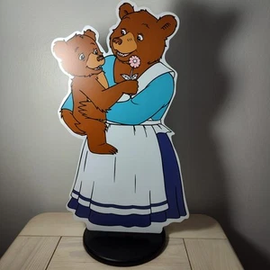 Vintage 2000 Little Bear Buch Promo Bibliothek Display Mama Bär 23" mit Ständer selten - Bild 1 von 8