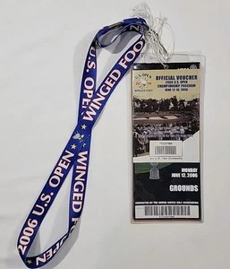 2006 106th US Open Golf Tickets w/Lanyard Winged Foot COMPLETE WEEK Geoff Ogilvy - Picture 1 of 13