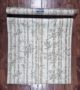 Vintage 70s Bamboo Chute Wallpaper Rolls Boho Botanicals MCM Accent Wall Retro - Picture 1 of 19