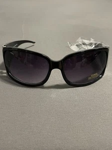 Neu mit Etikett generische eckige Sonnenbrille Unisex Italien-Design schwarzes Gestell schwarzer Farbverlauf - Bild 1 von 6