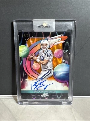 2024 TOPPS COSMIC CHROME FIRST FLIGHT SIGNATURE PEYTON MANNING 07/25 Colts  - Image 1 of 2