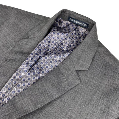 Penguin Men’s Wool Blend 2-Button Blazer Jacket Gray • 40R - Image 1 of 4