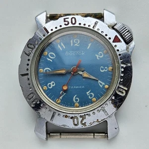 Vintage Vostok 2409A Amphibia Soviet wrists watch man Russian komandirskie - Picture 1 of 7