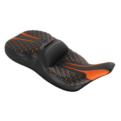 Asiento de conductor y pasajero 2-UP apto para Harley Touring Road Glide King 1997-2007 Foto 1 de 4