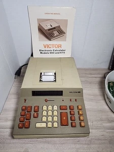 Vintage Victor Medalist 670 Desktop Calculator Adding Machine Tested Working  - Picture 1 of 8