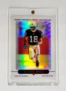 REFRACTOR WHITE BORDER 2005 Topps Chrome #68 Randy Moss Oakland Raiders VIKINGS - Picture 1 of 2
