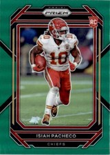 2022 Panini Prizm Isiah Pacheco Rookie Kansas City Chiefs #352 Green Parallel