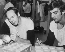 BROOKS ROBINSON & MARK BELANGER 8X10 PHOTO BALTIMORE ORIOLE O's PICTURE BASEBALL