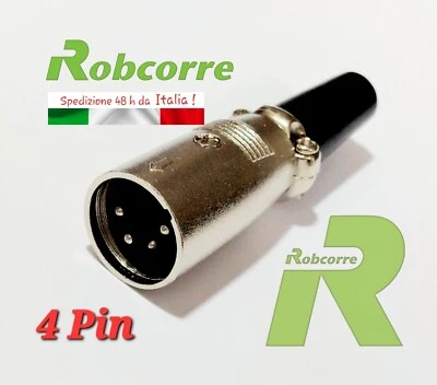 Connettore Spina di Carica Caricatore E Bike Monopattino 4 Pin Bicicletta Canon