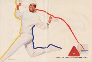 1986 Liz Claiborne Bonnie Berman fragrance 2-page MAGAZINE AD - Picture 1 of 1