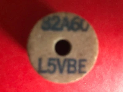 Norton Grinder, Speed 12415 RPM, In Out Dia. 9/16” 3/4”, Boring 3/8”, Lot of 3 - Image 1 of 3