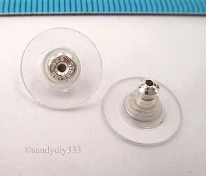 4x STERLINGSILBER OHRSTECKER POST KUGEL OHRRING OHR CLUTCHES RÜCKSEITEN STECKER #2387 - Bild 1 von 2