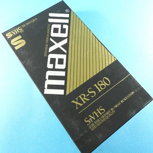 🔴 1x MAXELL XR-S BLACK SE-180 S-VHS * Video Kassette Cassette *SEALED* 1998 - Picture 1 of 3