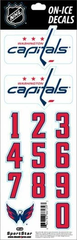 Washington Capitals NHL On Ice White Helmet Decals Cover