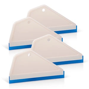 4 piezas escobilla de goma de hoja de agua de borde de silicona para limpiaparabrisas de limpieza de tinte de ventana automática de automóvil - Imagen 1 de 6