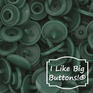 KAM Plastic Snaps: B31 Hunter Green-Size 20/T5-No Sew Snap Buttons Sewing Crafts - Picture 1 of 12