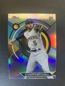 2023 Topps Finest Garrett Mitchell Refractor Parallel Rookie RC #67 Brewers - Picture 1 of 2