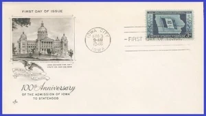 USA5 # 942 U/A ARTCRAFT FDC Iowa Centennial - Picture 1 of 1