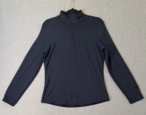 Asics 1/4 Zip Pullover Shirt Womens XL Blue Performance Stretchable - Picture 1 of 11