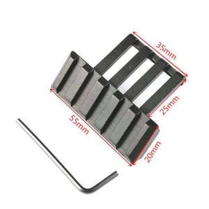 Hunting 45 Degree Offset Picatinny 20mm Rail Mount Low Profile Offset Adapter - Picture 1 of 5