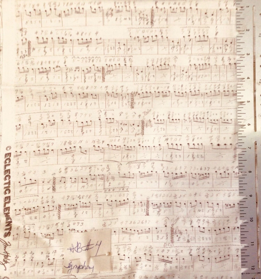 Free Spirit Eclectic Elements Symphony Music Cotton Fabric By the Yard - Image 1 of 1