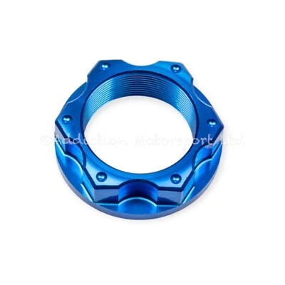 TWM Blue Aluminium Steering Stem Nut for Yamaha YZF-R1M 2015-2024 - DPS.M28.B - Image 1 of 2