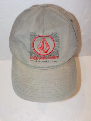 Volcom Stone Flex Fit Embroidered Khaki Green Factory Dinge Sample Hat Ball Cap - Image 1 of 4