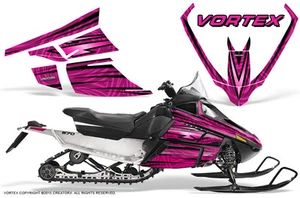 ARCTIC CAT F SERIES SNOWMOBILE GRAPHICS KIT CREATORX DECALS VORTEX PINK - Picture 1 of 1