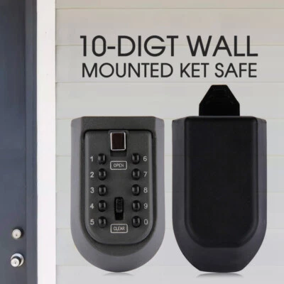 Outdoor Wall Mount Spare Key Safe Box Lock Holder Water Weather Proof - image 1 of 4