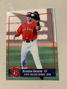 Brandon Benson 2018 State College Spikes Team Card - Picture 1 of 1