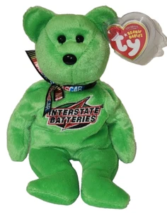 Ty Beanie Baby - J.J. YELEY #18 the NASCAR Bear 8.5" NEW MWMTs Plush Stuffed Toy - Picture 1 of 8