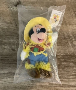 New Disney World Wizard Of Oz Mickey Mouse Scarecrow Plush Bean Bag Stuffed - Picture 1 of 4