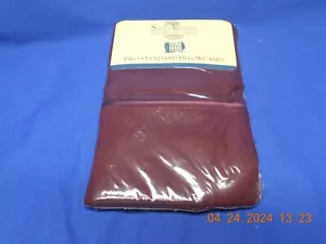 NEW in ORG PKG Select Edition 2 Standard Pillowcases - Maroon/Burgundy 200 Ct - Picture 1 of 5