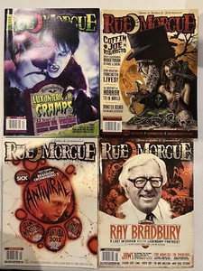 RUE MORGUE MAGAZINE LOT OF 4 RAY BRADBURY ANTIVIRAL COFFIN JOE TRUE BLOOD - Picture 1 of 1