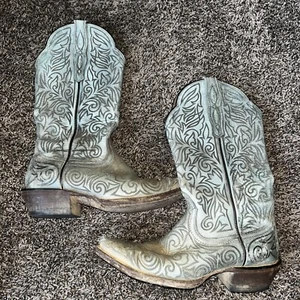 Stivali western Ariat Sterling da donna turchese taglia 7 punta con tacco a spillo in pelle - Foto 1 di 7