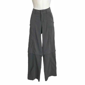 prAna Monarch Convertible Pants Women's Size 10 Gray Boot Cut Pockets Hiking - Picture 1 of 9