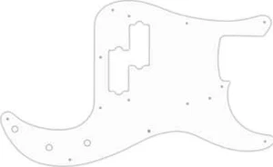 WD Custom Pickguard For Fender Road Worn 50's Precision Bass #04R White/Red/W... - Picture 1 of 1